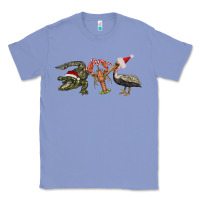Colony Blue Christmas alligator pelican crawfish Classic Tee - BarkalooDesign
