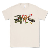 Natural Christmas alligator pelican crawfish Classic Tee - BarkalooDesign