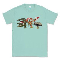 Seafoam Christmas alligator pelican crawfish Classic Tee - BarkalooDesign