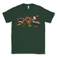 Sports Green Christmas alligator pelican crawfish Classic Tee - BarkalooDesign