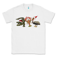 White Christmas alligator pelican crawfish Classic Tee - BarkalooDesign