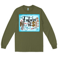 Army Green Western Future Nurse Long Sleeve Tee - LillyAllenDesigns