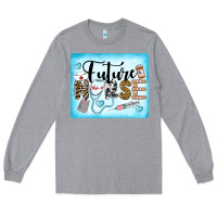 Heather Grey Western Future Nurse Long Sleeve Tee - LillyAllenDesigns