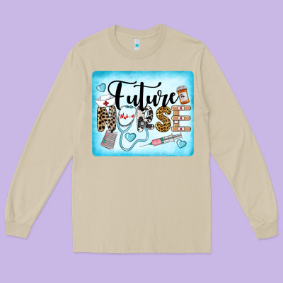 Western Future Nurse Long Sleeve Tee Designed By Lillyallendesigns