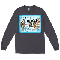 Smoke Western Future Nurse Long Sleeve Tee - LillyAllenDesigns