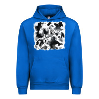 Cobalt cowhide Urban Hoodie - RanaPortraitStore