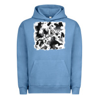 Pigment Pebble Blue cowhide Urban Hoodie - RanaPortraitStore