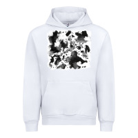 White cowhide Urban Hoodie - RanaPortraitStore