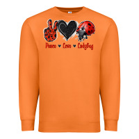 Carrot Peace Love Ladybug Premium Sweatshirt - Jasminsmagicworld