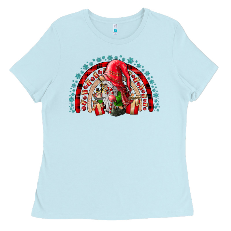 Christmas Gnome Ladies Tee by CowhideDigitalArt | Teevron