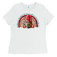 White Christmas Gnome Ladies Tee - CowhideDigitalArt