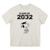 Cream funny graduation class of 2032 Heavy Core Tee - DesigneFamous