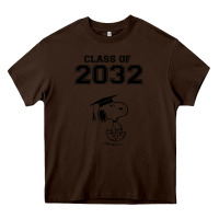 Chocolate Brown funny graduation class of 2032 Heavy Core Tee - DesigneFamous