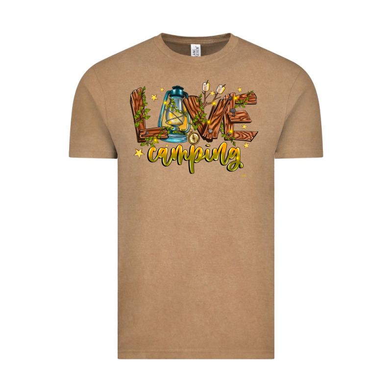 Love Camping Vintage Tee by CowhideDigitalArt | Teevron