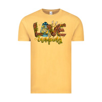 Vintage Mustard Love Camping Vintage Tee - CowhideDigitalArt