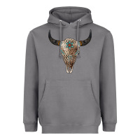 Storm Leopard Bull Skull Heavyweight Hoodie - Jasminsmagicworld