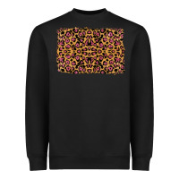 Black leopard glitter background Heavyweight Sweatshirt - RanaPortraitStore
