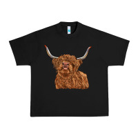 Black highland cow Urban Heavy Tee - RanaPortraitStore