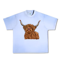 Grape Ice highland cow Urban Heavy Tee - RanaPortraitStore