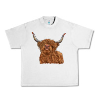 Lunar Rock highland cow Urban Heavy Tee - RanaPortraitStore
