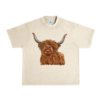 Sandshell highland cow Urban Heavy Tee - RanaPortraitStore