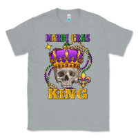 Heather Grey Skull Mardi Gras king Classic Tee - FaDigitalArtStudio