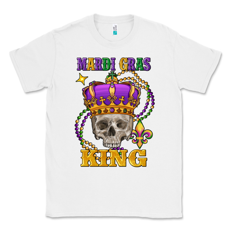 Skull Mardi Gras King Classic Tee by FaDigitalArtStudio | Teevron