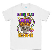 White Skull Mardi Gras king Classic Tee - FaDigitalArtStudio