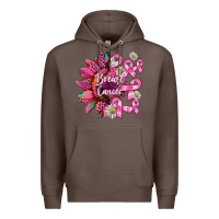 Coffee breast cancer sunflower Premium Hoodie - BarkalooDesign