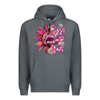 Rock breast cancer sunflower Premium Hoodie - BarkalooDesign