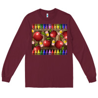 Crayons And Apples Long Sleeve Tee | Teevron