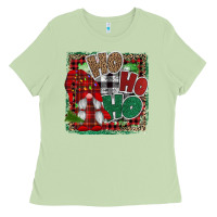 Matcha Ho Ho Ho Gnomes Ladies Tee - CowhideDigitalArt