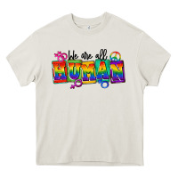 Cream we are all human Heavy Core Tee - FaDigitalArtStudio