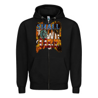 Black small town usa gemstone Zipper Hoodie - Jasminsmagicworld