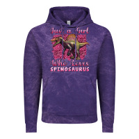Cloud Purple just a girl who loves baby spinosaurus Vintage Hoodie - Artiststas