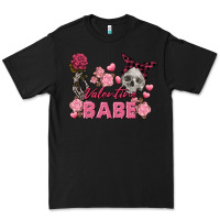Black Valentine Babe Valentine's Day Skull Premium Tee - FaDigitalArtStudio