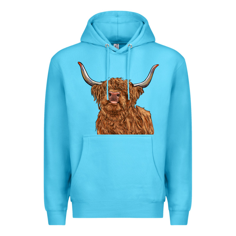 Highland Cow Premium Hoodie by RanaPortraitStore | Teevron