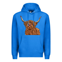 True Royal highland cow Premium Hoodie - RanaPortraitStore