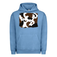 Pigment Pebble Blue cowhide Urban Hoodie - RanaPortraitStore