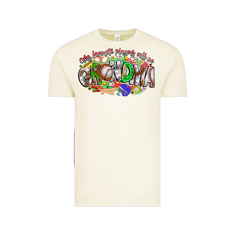 My Favorite Platers Call Me Grandma Baseball Vintage Tee by CowhideDigitalArt | Teevron