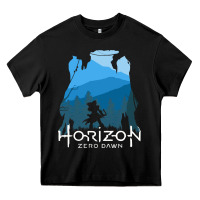 Black horizon zero dawn Heavy Core Tee - DesigneFamous