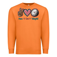 Carrot Peace Love Volleyball Premium Sweatshirt - Jasminsmagicworld