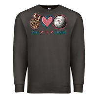 Smoke Peace Love Volleyball Premium Sweatshirt - Jasminsmagicworld