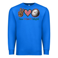 True Royal Peace Love Volleyball Premium Sweatshirt - Jasminsmagicworld