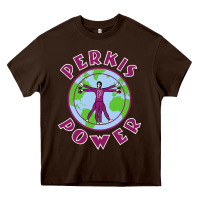 Chocolate Brown heavyweights power Heavy Core Tee - DesigneFamous