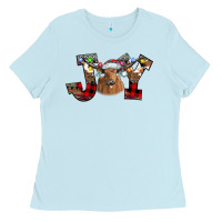 Baby Blue Joy Longhorn Ladies Tee - CowhideDigitalArt