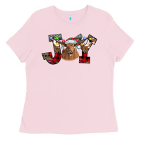 Bubblegum Pink Joy Longhorn Ladies Tee - CowhideDigitalArt