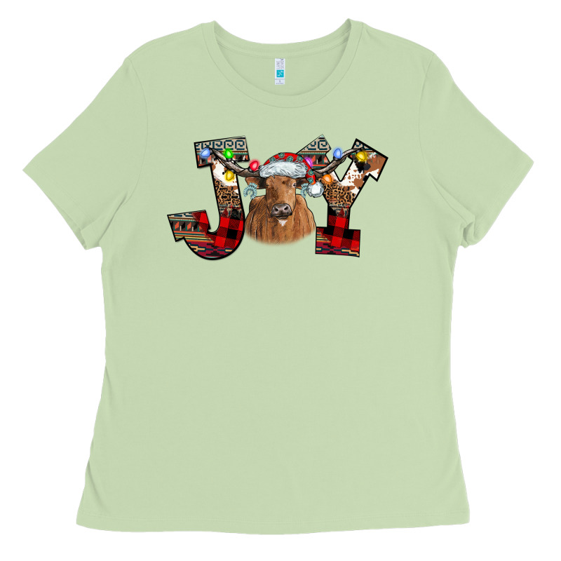 Joy Longhorn Ladies Tee by CowhideDigitalArt | Teevron