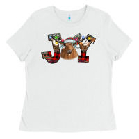 White Joy Longhorn Ladies Tee - CowhideDigitalArt