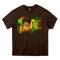 Chocolate Brown Hope Juneteenth Heavy Core Tee - FaDigitalArtStudio